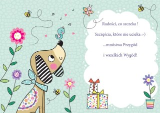 Kartka składana A5 pies-WIOSNA Henry (5905701485826)