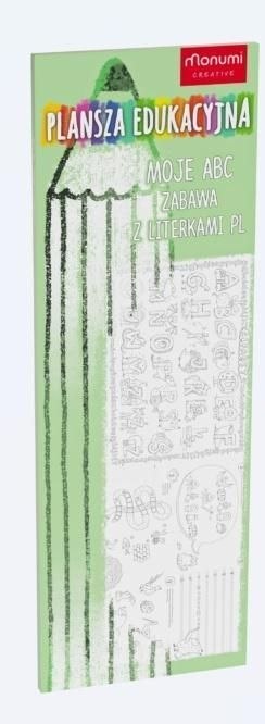 Kolorowanka Plansza edukacyjna. Zabawa z literkami Monumi (3358)