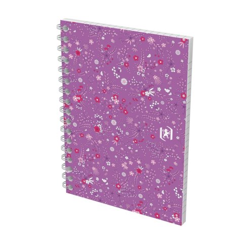Kołozeszyt (kołonotatnik) A6 Floral 50k. 90g krata Oxford (400094826)