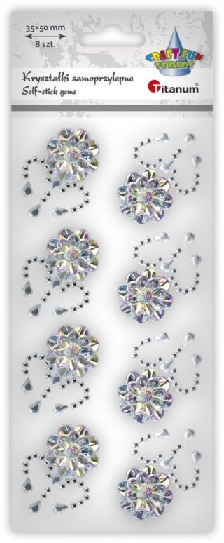 Kryształki Craft-Fun Series kwiaty srebrne Titanum (25BJ033141-1)