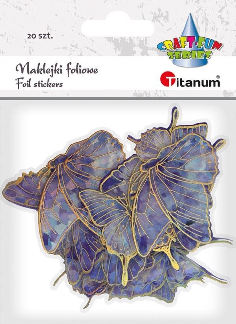 Naklejka (nalepka) Craft-Fun Series Motyle fioletowe Naklejki foliowe Titanum (25CR003)