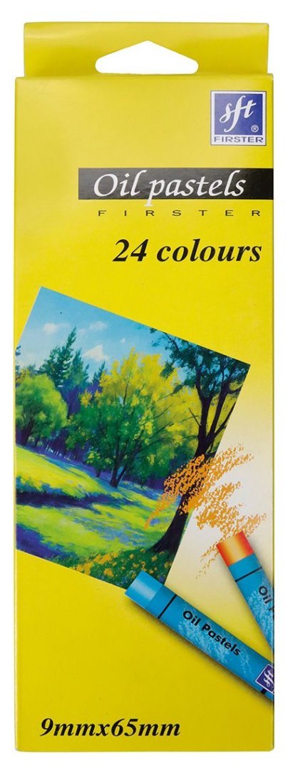 Pastele olejne Firster 24 kolory okrągłe ?9 mm (FOP-24)