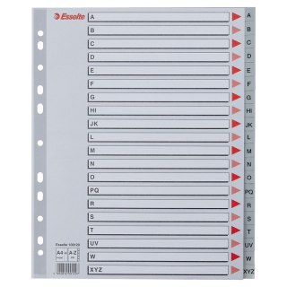 Przekładka alfabetyczna A4 szara 20k A-Z Esselte (100129)