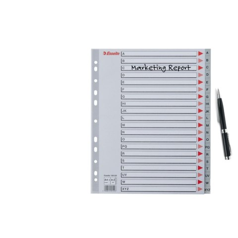 Przekładka alfabetyczna A4 szara 20k A-Z Esselte (100129)