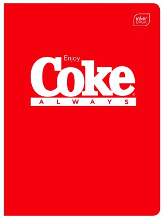 Zeszyt A5 HYBRID COCA COLA 60k. 70g krata Interdruk