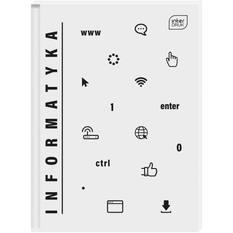 Brulion tematyczny A5 5902277332431 80k. 70g krata Interdruk (INFORMATYKA)