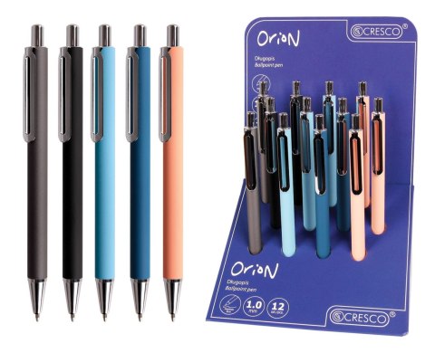 Długopis ORION 5907464219922 wkład niebieski 1,0mm Cresco (750050)