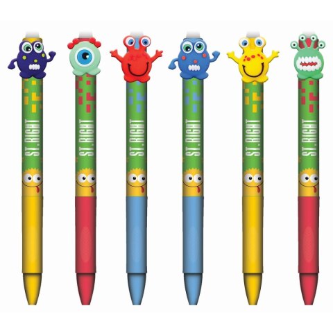 Długopis St.Right wymazywalny 36 szt displ Bambino (5903235657948)