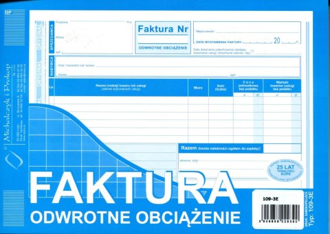 Druk offsetowy A5 faktura 80k. Michalczyk i Prokop (109-3E)