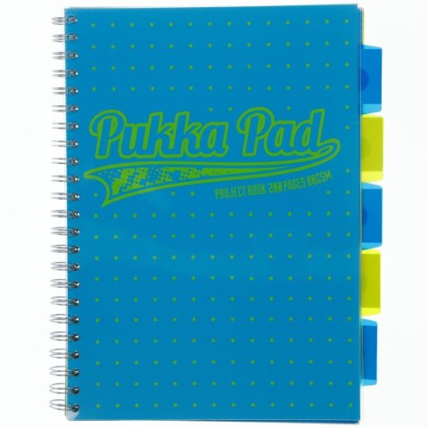 Kołozeszyt (kołonotatnik) A4 DOTS 200k. 80g kratka Pukka (8471-NEO)