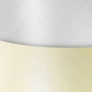 Papier ozdobny (wizytówkowy) A4 chic diamentowa biel biały 220g Galeria Papieru (204501)