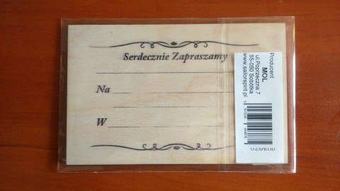 Zaproszenie 13x9 Mol