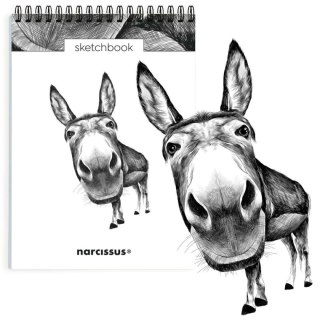 Blok artystyczny szkicownik osioł A5 120g 60k Narcissus