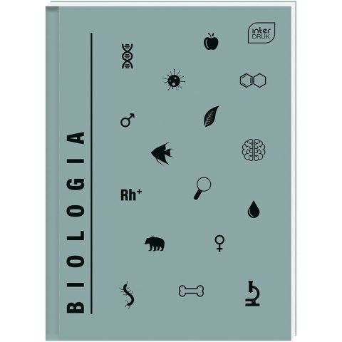 Brulion tematyczny A5 5902277332387 80k. 70g krata Interdruk (Biologia)