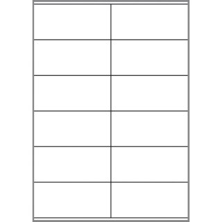 Etykieta samoprzylepna uni 12 biały [mm:] 105x48 Galeria Papieru (240450)