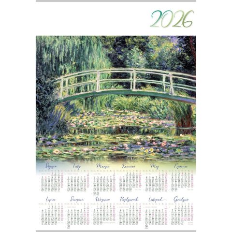 Kalendarz ścienny ALA plakatowy 607mm x 880mm Lucrum (PL10)