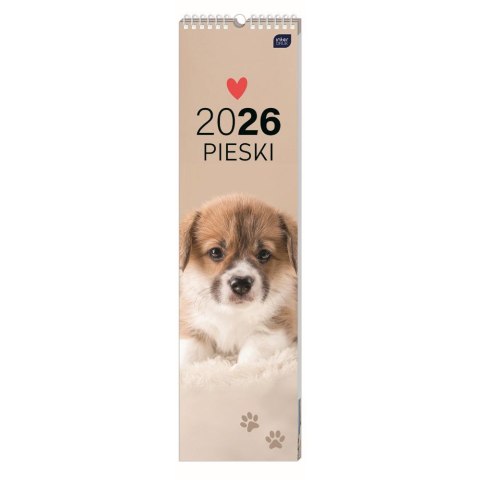 Kalendarz ścienny paskowy 135mm x 500mm Interdruk (PSY)