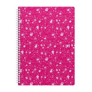Kołozeszyt (kołonotatnik) B5 Floral 120k. 90g krata/tagi Oxford (400094955)