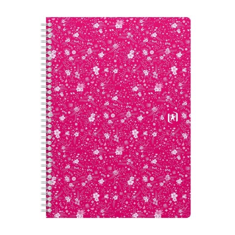 Kołozeszyt (kołonotatnik) B5 Floral 120k. 90g krata/tagi Oxford (400094955)