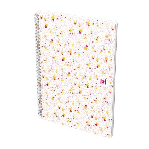 Kołozeszyt (kołonotatnik) B5 Floral 120k. 90g krata/tagi Oxford (400094955)