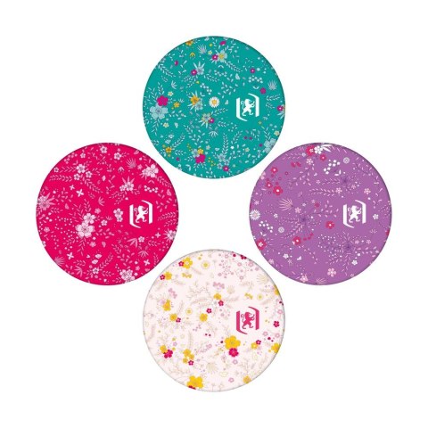 Kołozeszyt (kołonotatnik) B5 Floral 120k. 90g krata/tagi Oxford (400094955)