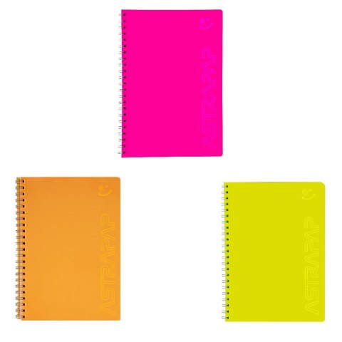 Kołozeszyt (kołonotatnik) B5 fluo 100k. krata Astrapap (104021041)