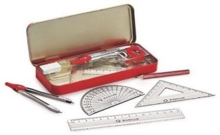 Komplet geometryczny Gee box w metalowym opakowaniu 9 el. Antella