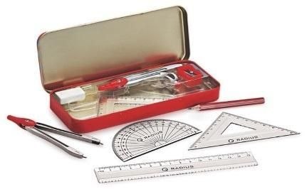 Komplet geometryczny Gee box w metalowym opakowaniu 9 el. Antella