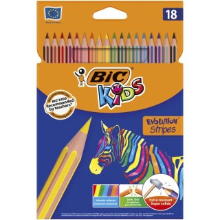 Kredki ołówkowe Evolution 12 kol 18 kol. Bic Kids (829024)
