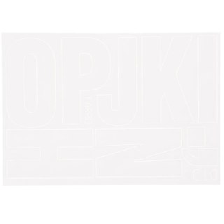 Litery samoprzylepne biały Farro