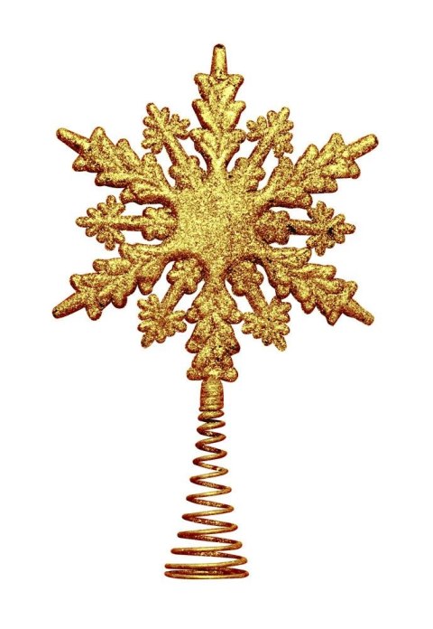 Szpic Śnieżynka choinkowa - złota [mm:] 220 Arpex (BN5885ZLO-8817)
