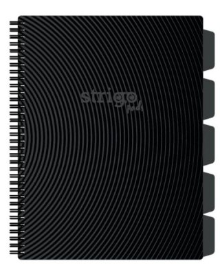 Kołozeszyt (kołonotatnik) A4 BASIC SZARY 100k. 80g krata Strigo (PADS055)