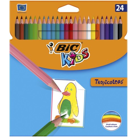 Kredki ołówkowe Tropicolors 2 24 kol 24 kol. Bic Kids (832568)