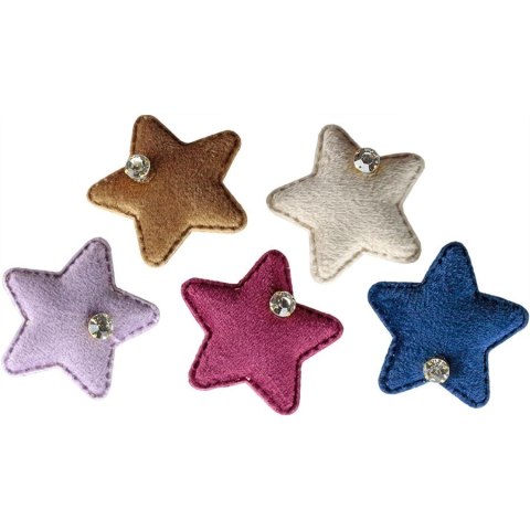 Ozdoba materiałowa Craft-Fun Series gwiazdki z kryształkiem Titanum (BY289)