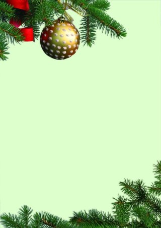 Papier ozdobny (wizytówkowy) A4 Choinka Galeria Papieru (231910)