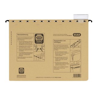 Skoroszyt A4 Vertic Ultimate wiszący brązowy karton 230g Elba (100081039)