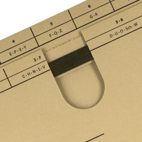 Skoroszyt A4 Vertic Ultimate wiszący brązowy karton 230g Elba (100081039)