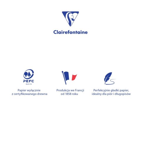 Zeszyt A5 63552AMXC CF 60k. 90g krata Clairefontaine