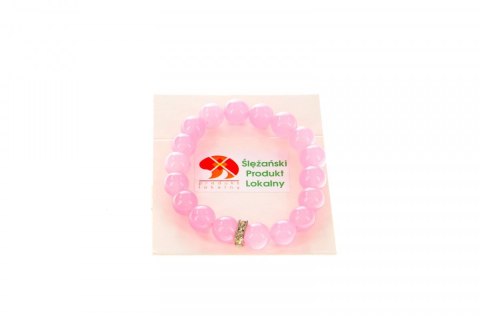 Bransoletka bransoletka jadeit górski różowy 10 Mol
