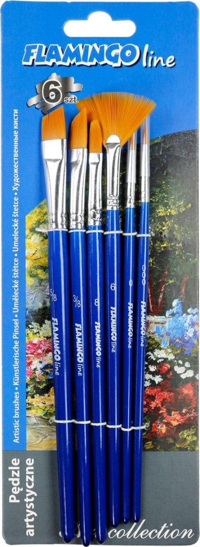 Pędzel Art Collection zestaw 6 szt. Flamingo Line (PA-05)