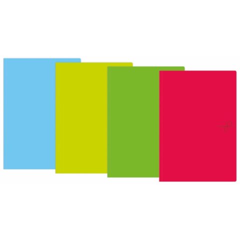 Teczka kartonowa wiązana A4 mix Interdruk (TEWIFLUO)