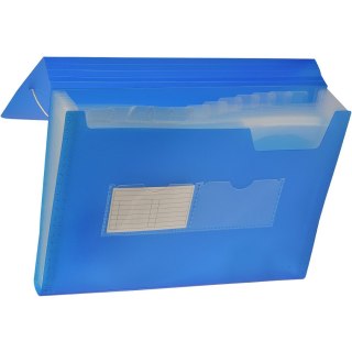 Teczka z przegródkami harmonijkowa A4 kolor: niebieski 13 przegródek Tetis (BT621-N)