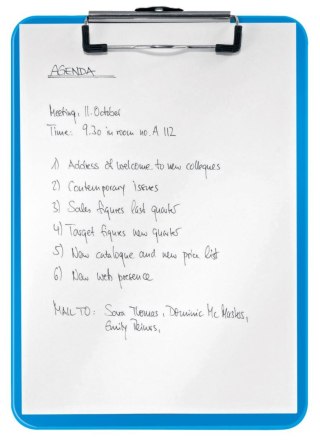 Deska z klipem (podkład do pisania) A4 WOW niebieska Leitz (39710036)