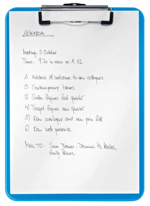 Deska z klipem (podkład do pisania) A4 WOW niebieska Leitz (39710036)