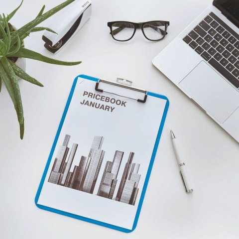 Deska z klipem (podkład do pisania) A4 WOW niebieska Leitz (39710036)