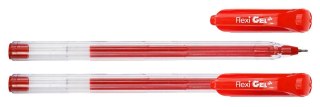 Długopis FLEXI GEL żelowy czerwony wkład czerwone 0,6mm Penmate (TT8502)