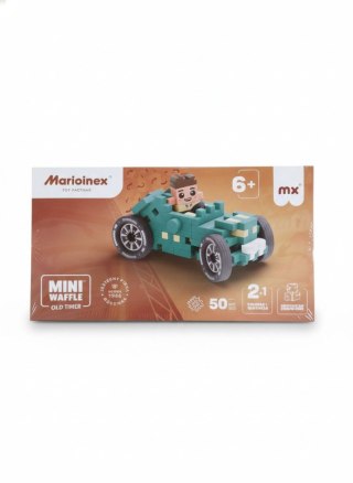 Klocki konstrukcyjne Mini Waffle 50el Cars: Teal Old Timer Marioinex
