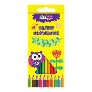 Kredki ołówkowe 12 kol. Strigo (SSC001)
