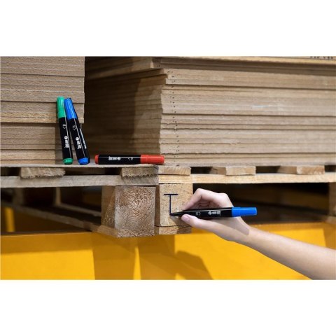 Marker permanentny zielony wkład zielony 1-4mm ścięta końcówka Memobe (MM201-04)