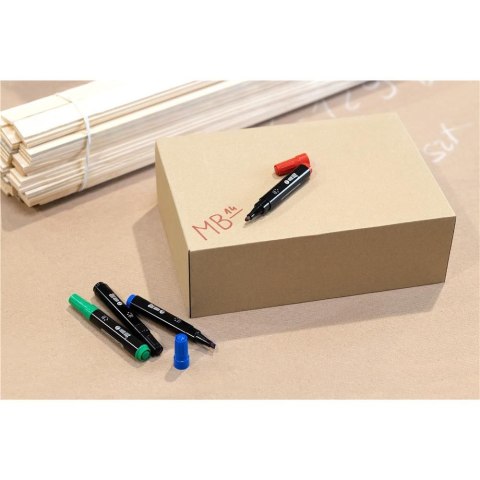 Marker permanentny zielony wkład zielony 1-4mm ścięta końcówka Memobe (MM201-04)